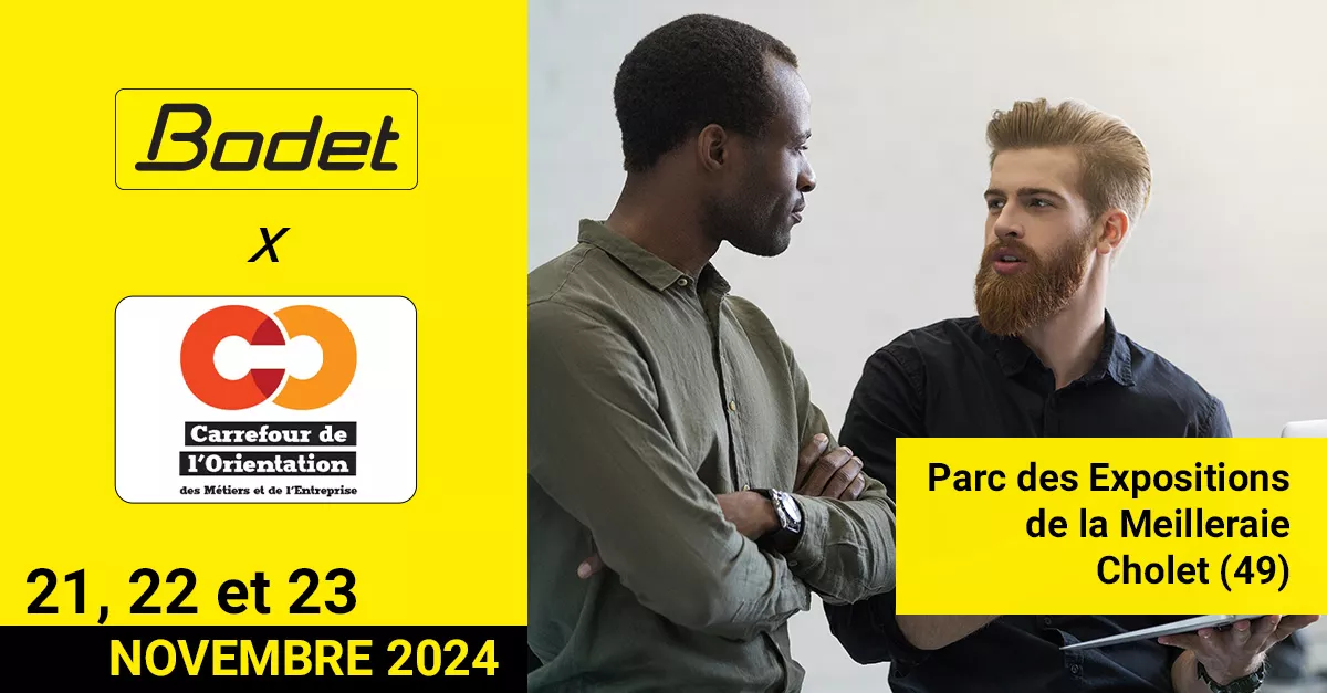 Le groupe Bodet présent au Carrefour de l'orientation à Cholet les 21, 22 et 23 novembre 2024